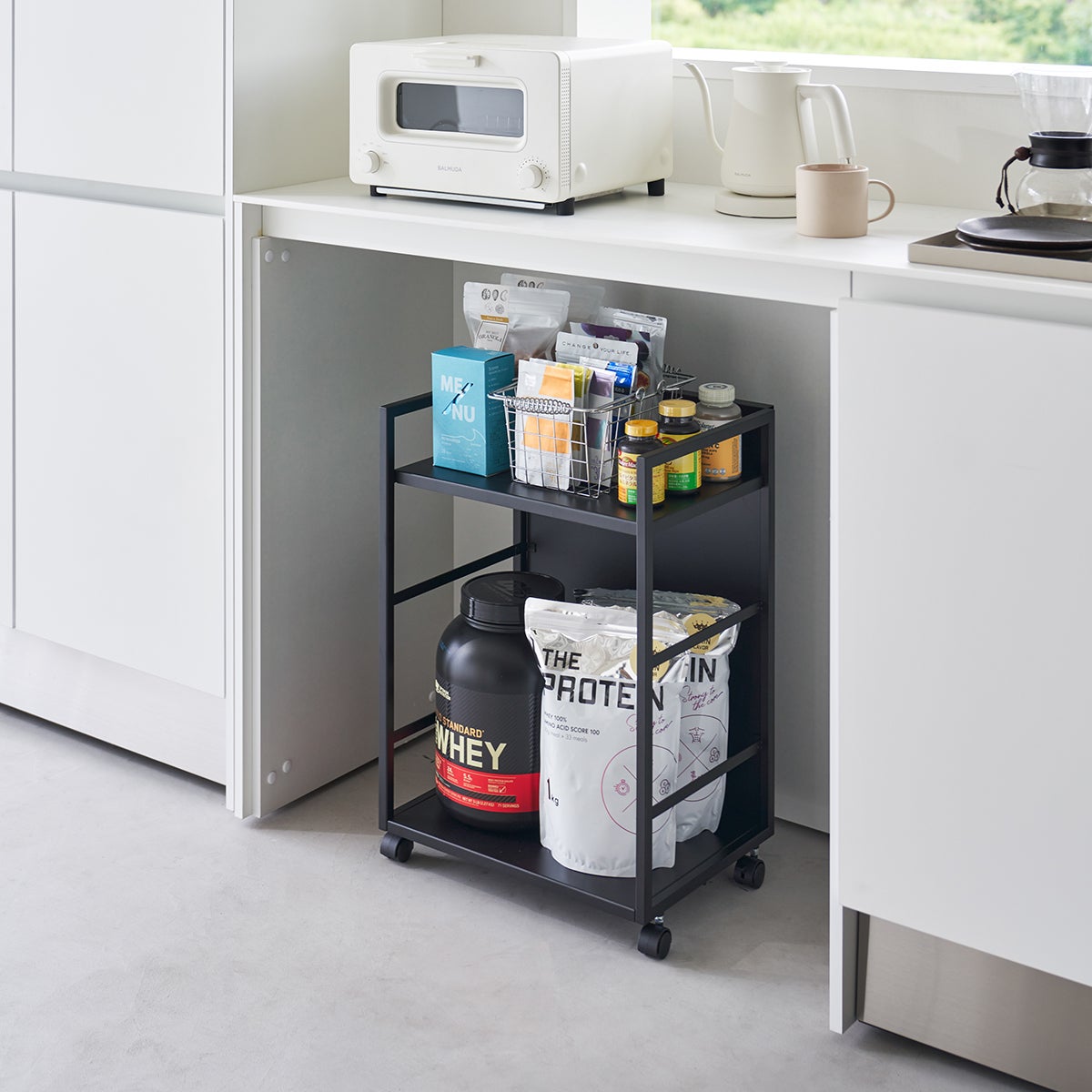 Yamazaki Tower Hidden Storage Wagon | The Container Store